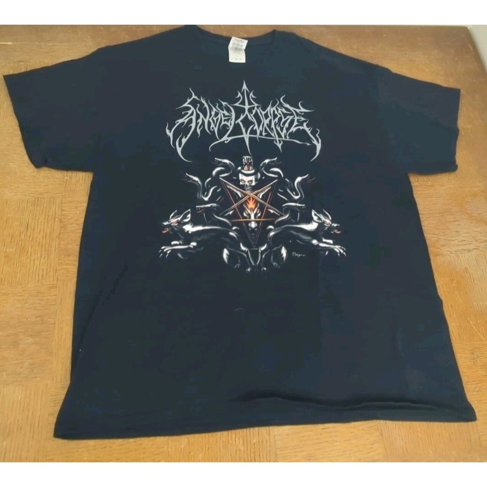 Men's ANGELCORPSE T-Shirt Black‎ Death Metal Size XL